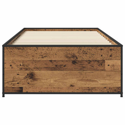 vidaXL Bed Frame Old Wood 80 x 200 cm Engineered Wood