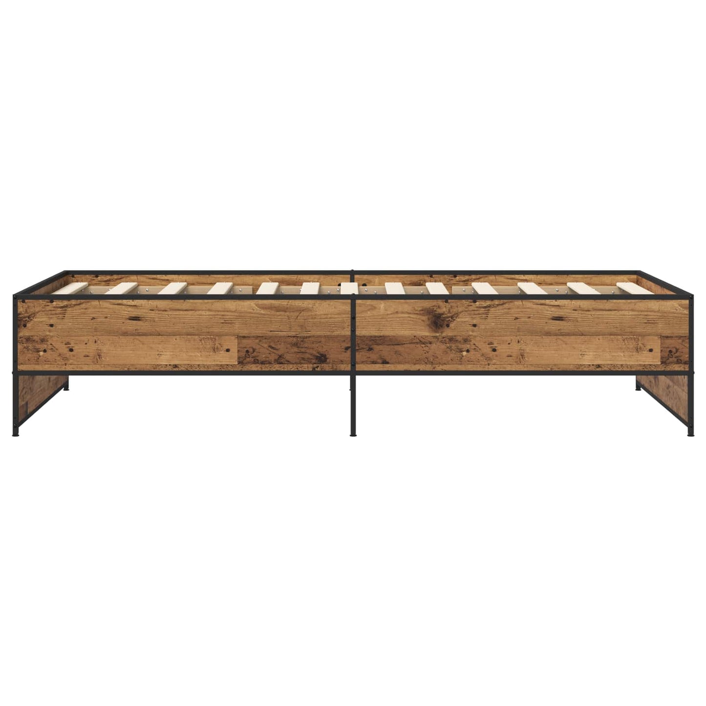 vidaXL Bed Frame Old Wood 80 x 200 cm Engineered Wood