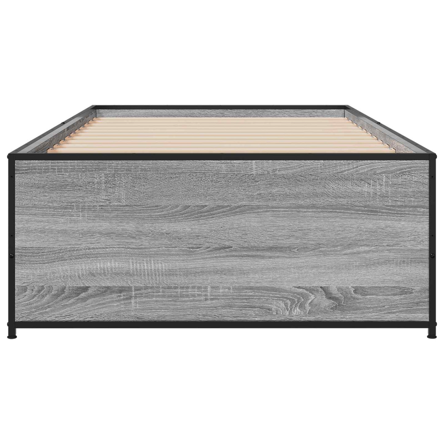 vidaXL Bed Frame Grey Sonoma 80 x 200 cm Engineered Wood