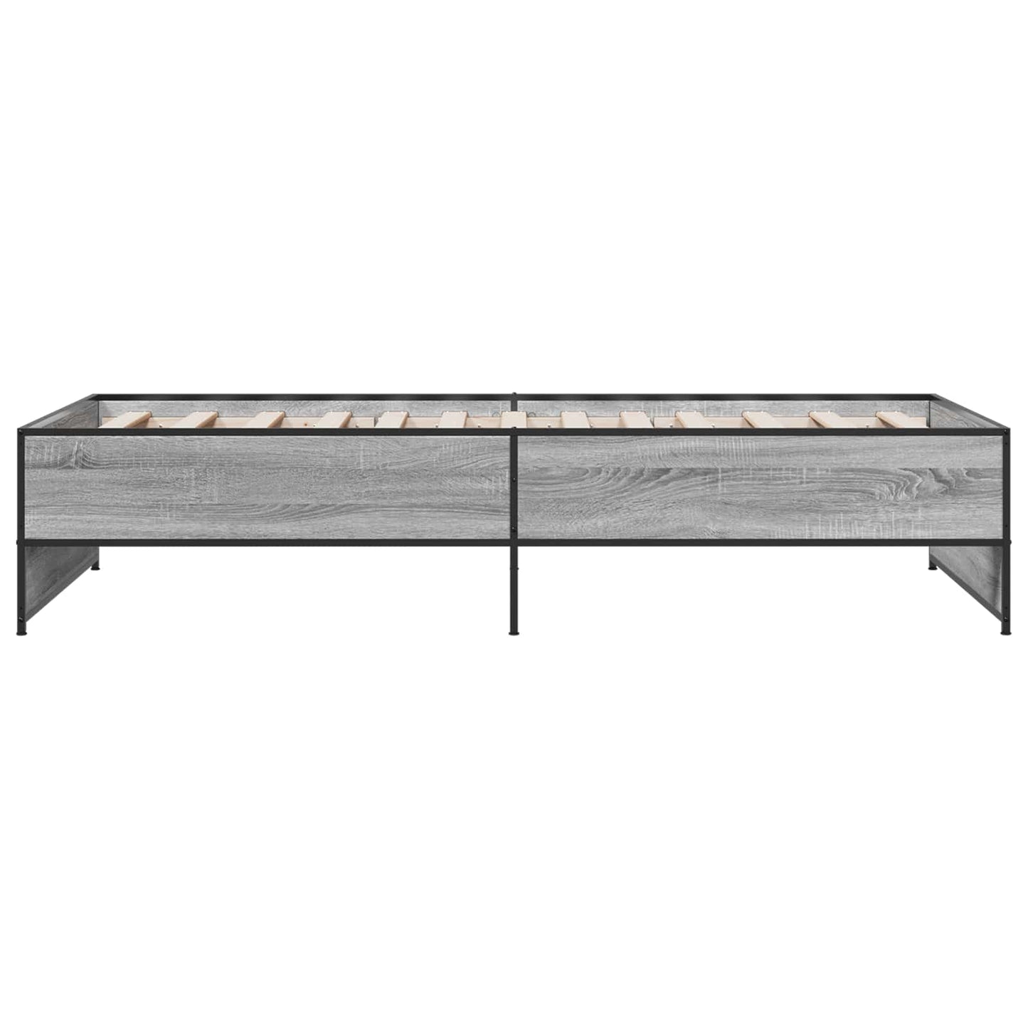 vidaXL Bed Frame Grey Sonoma 80 x 200 cm Engineered Wood