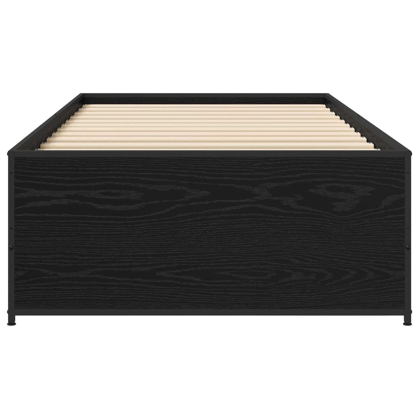 vidaXL Bed Frame Black Oak 80 x 200 cm Engineered Wood