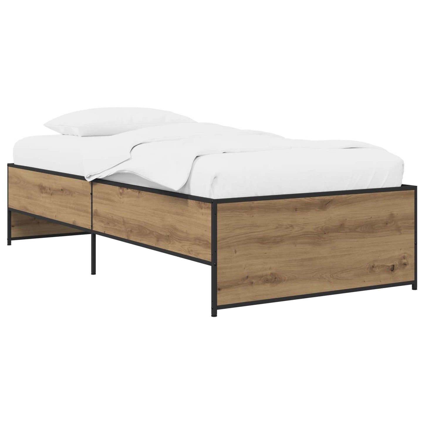 vidaXL Bed Frame Artisan Oak 80 x 200 cm Engineered Wood