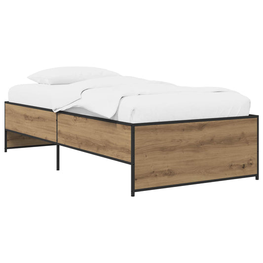 vidaXL Bed Frame Artisan Oak 80 x 200 cm Engineered Wood