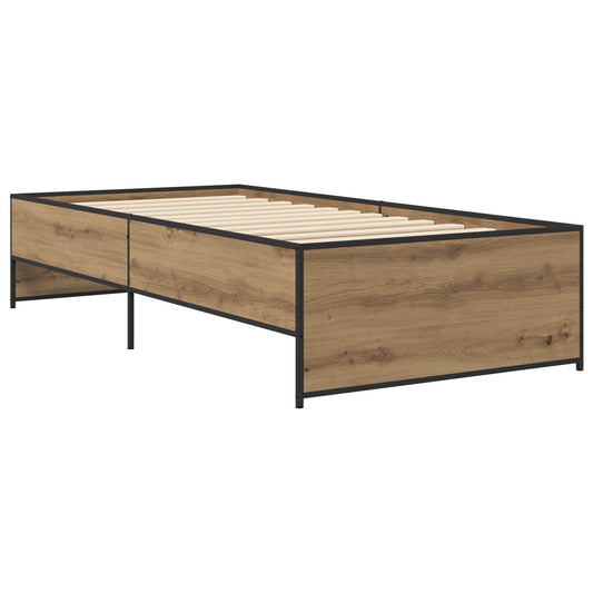 vidaXL Bed Frame Artisan Oak 80 x 200 cm Engineered Wood