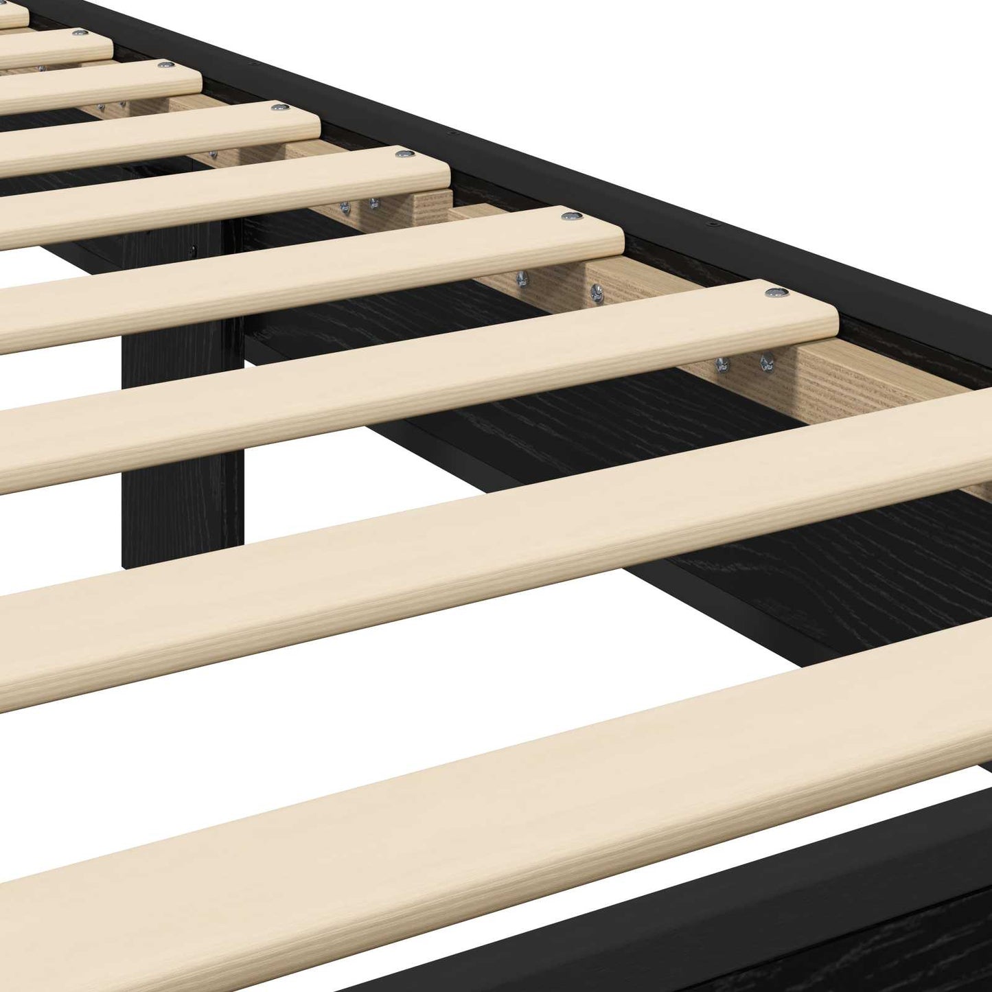 vidaXL Bed Frame with Headboard Black Oak 80 x 200 cm Engineered Wood