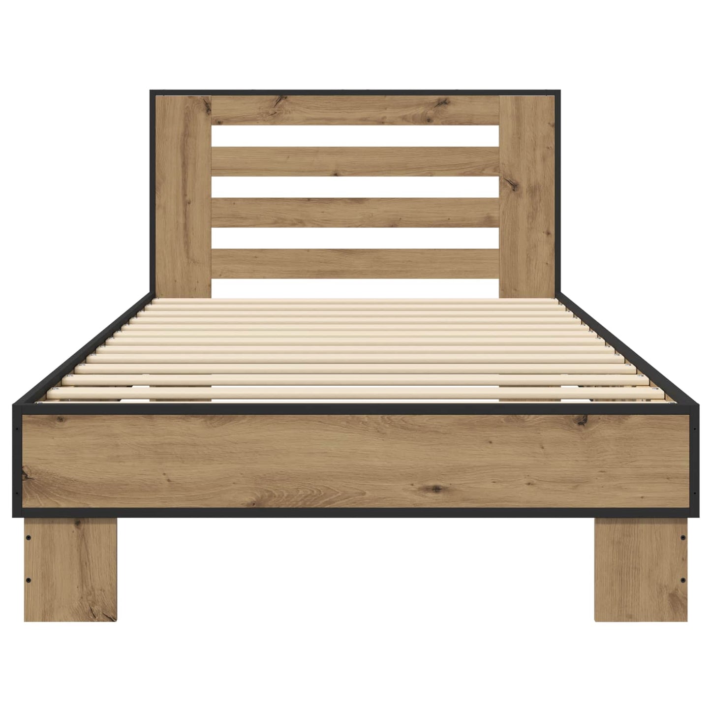 vidaXL Bed Frame with Headboard Artisan Oak 80 x 200 cm