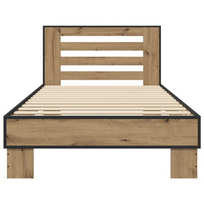 vidaXL Bed Frame with Headboard Artisan Oak 80 x 200 cm