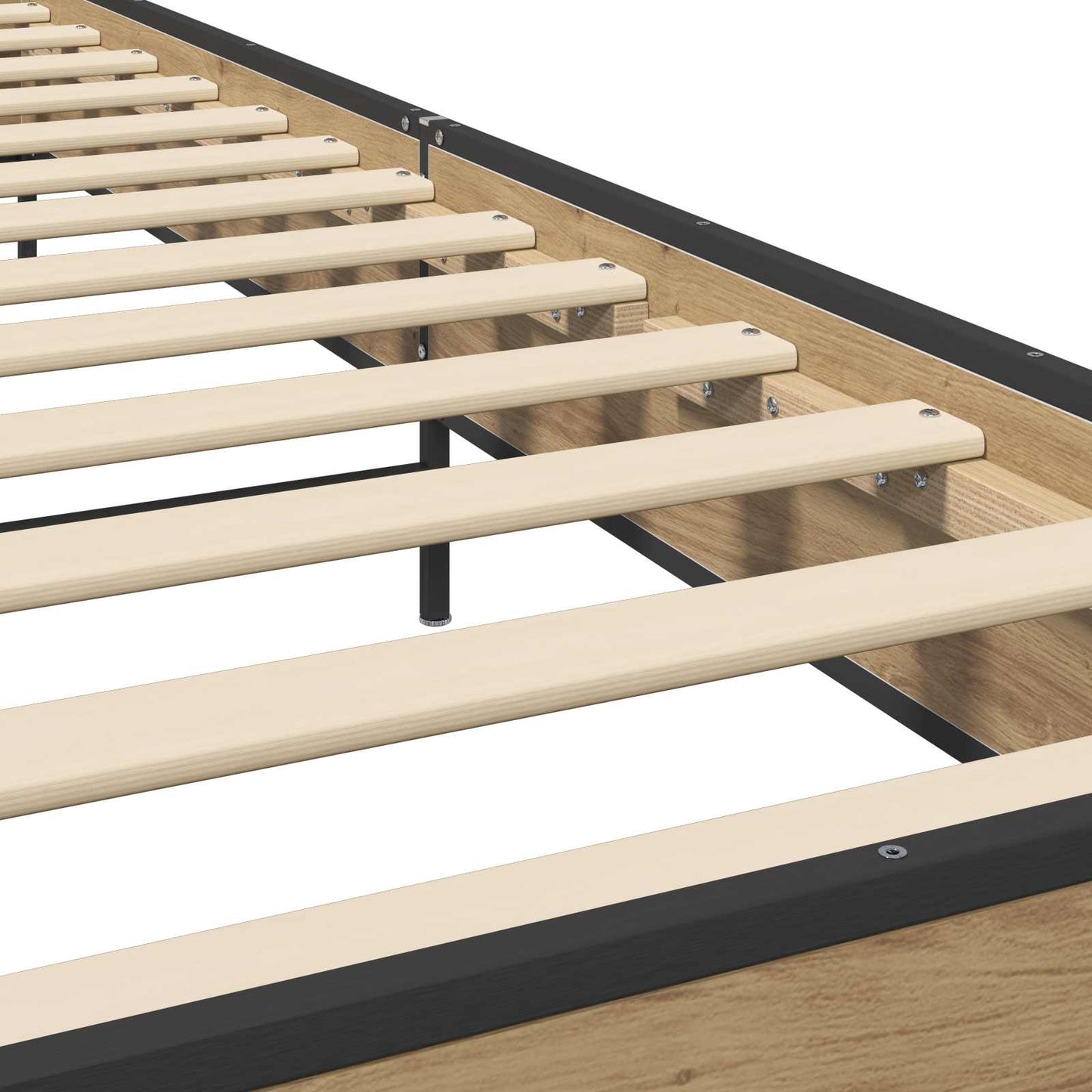 vidaXL Bed Frame with Headboard Artisian Oak 80 x 200 cm