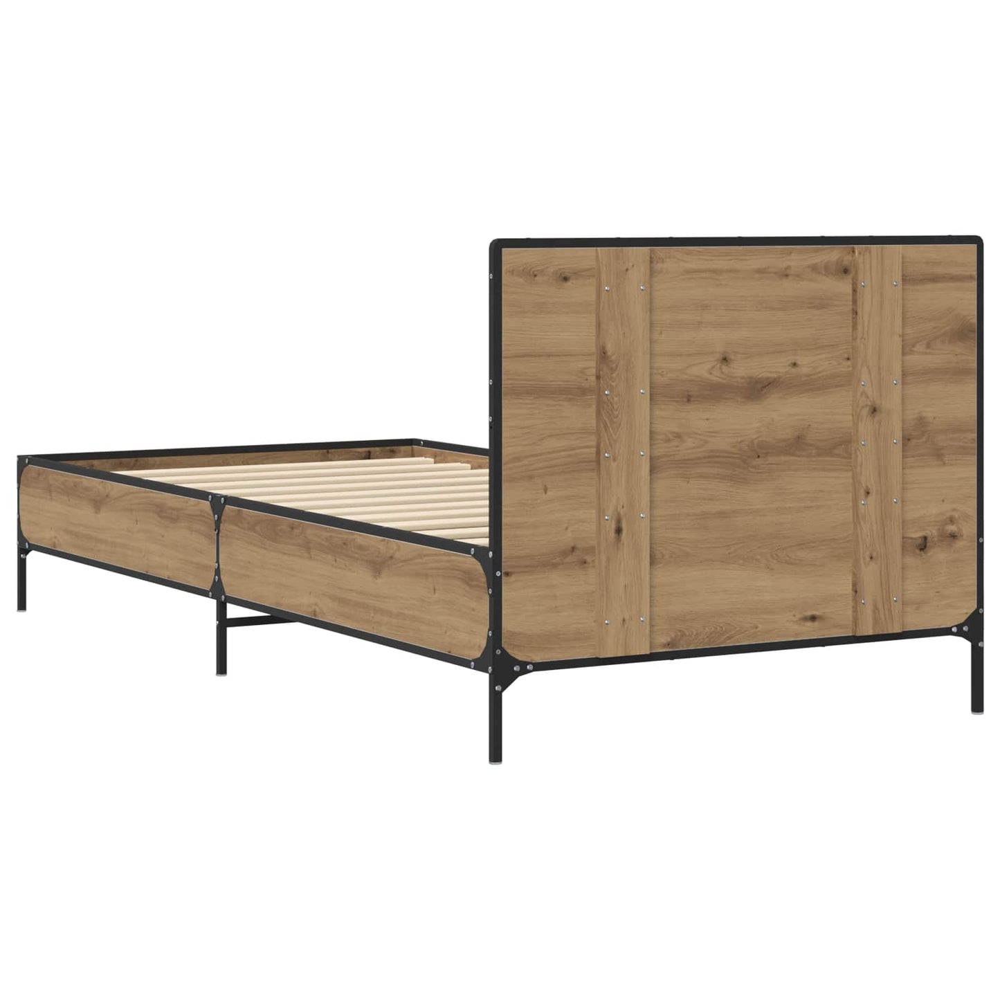 vidaXL Bed Frame with Headboard Artisian Oak 80 x 200 cm