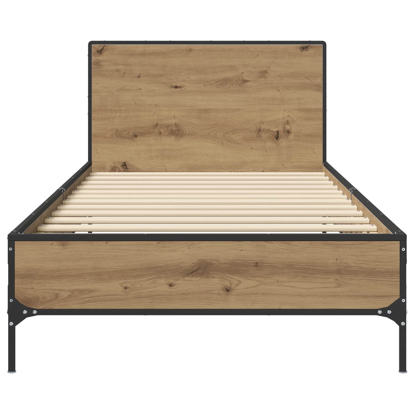 vidaXL Bed Frame with Headboard Artisian Oak 80 x 200 cm