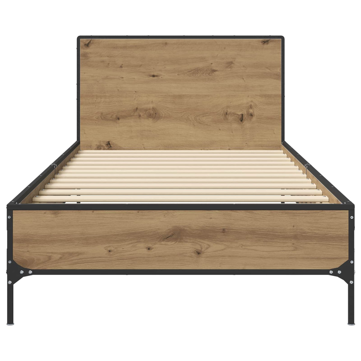 vidaXL Bed Frame with Headboard Artisan Oak 80 x 200 cm