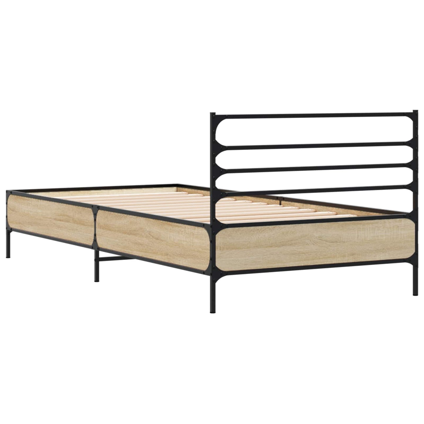 vidaXL Bed Frame Sonoma Oak 80 x 200 cm Engineered Wood
