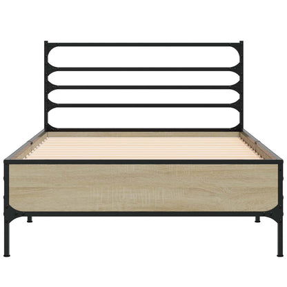 vidaXL Bed Frame Sonoma Oak 80 x 200 cm Engineered Wood