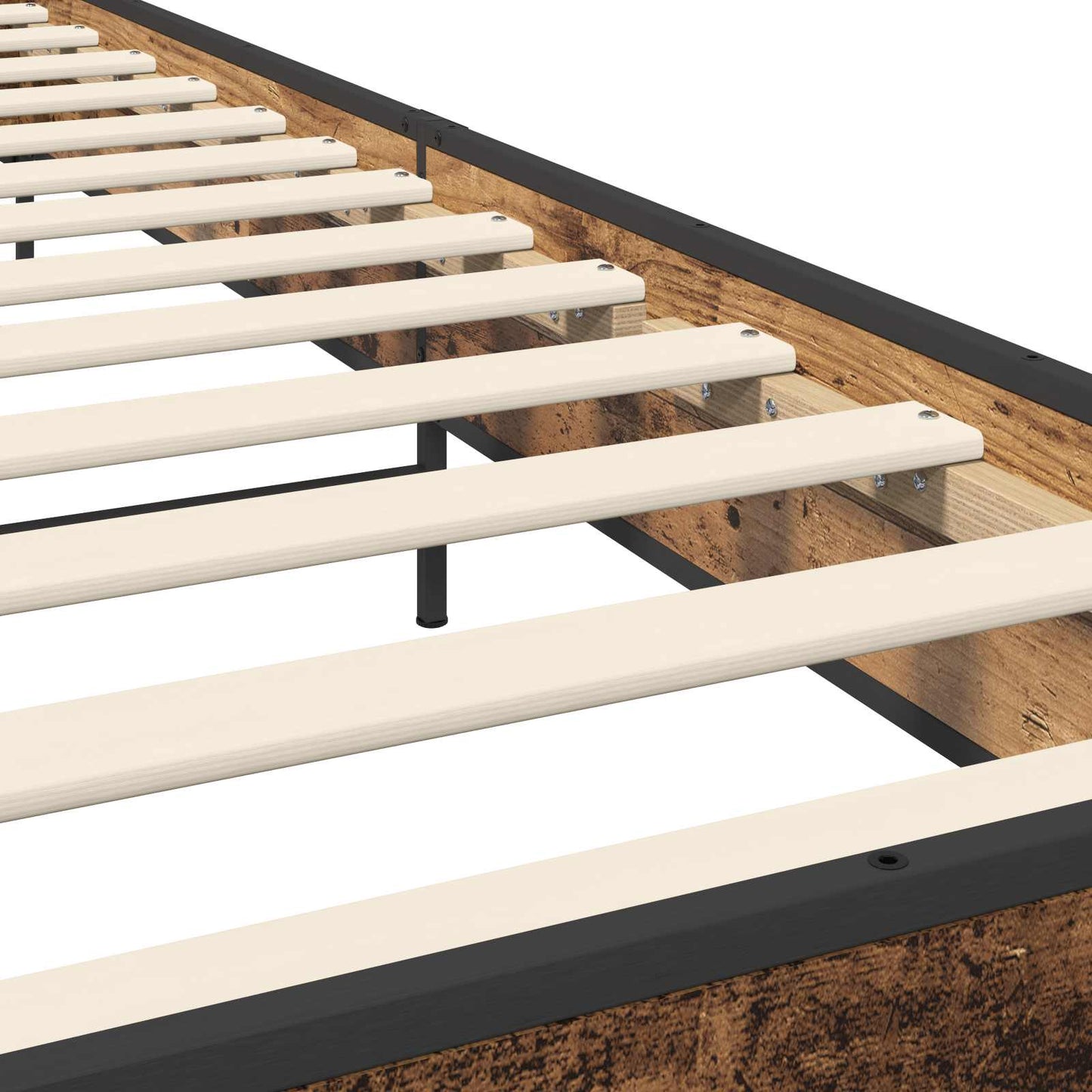 vidaXL Bed Frame Old Wood 80 x 200 cm Engineered Wood