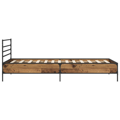 vidaXL Bed Frame Old Wood 80 x 200 cm Engineered Wood