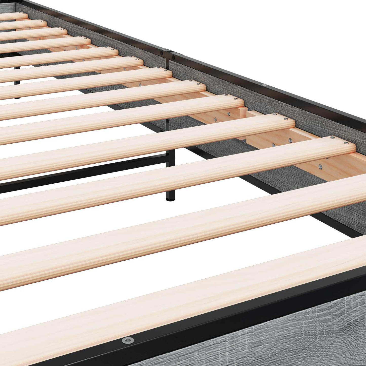 vidaXL Bed Frame Grey Sonoma 80 x 200 cm Engineered Wood