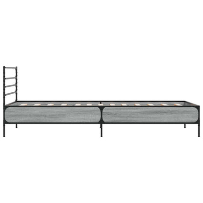 vidaXL Bed Frame Grey Sonoma 80 x 200 cm Engineered Wood