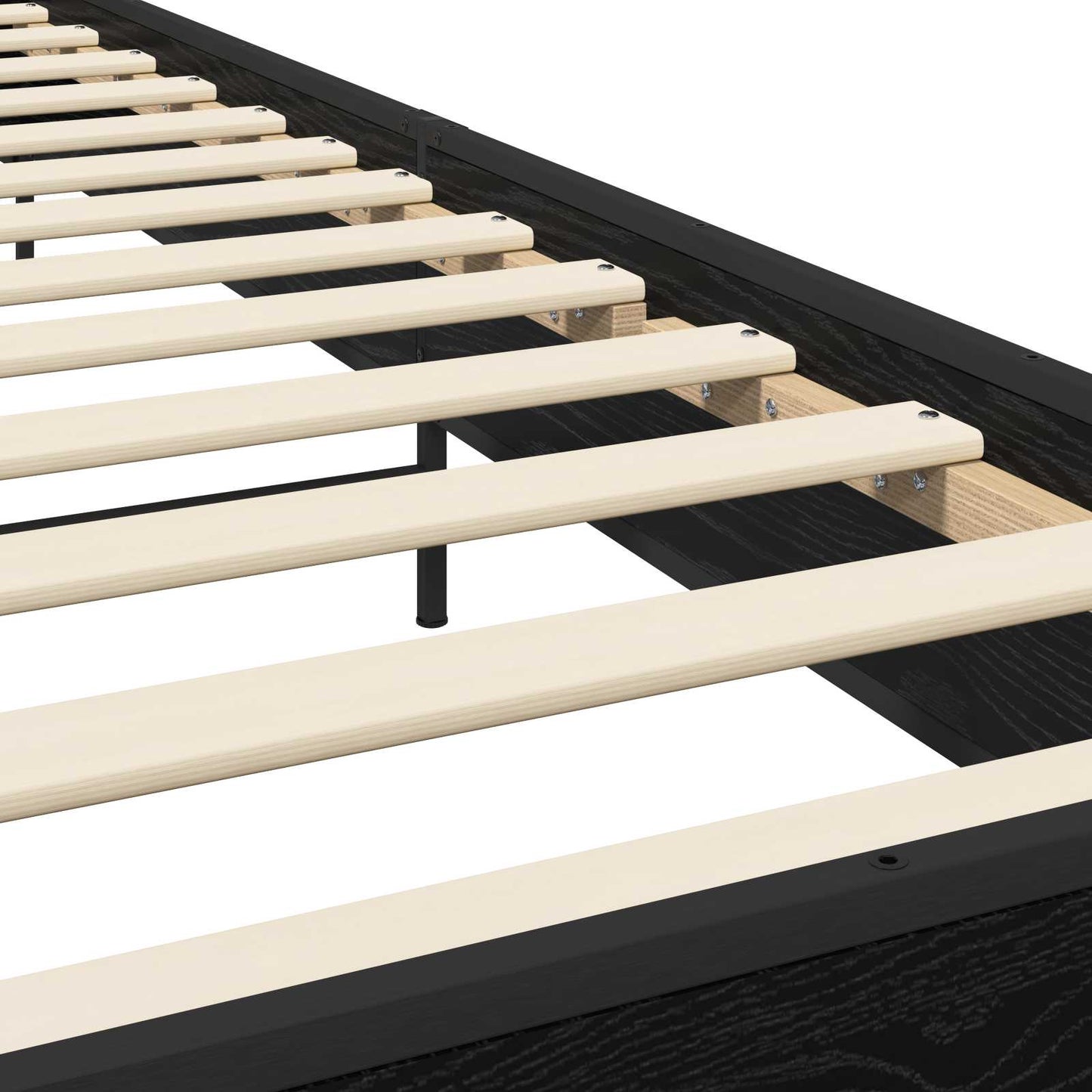 vidaXL Bed Frame Black Oak 80 x 200 cm Engineered Wood
