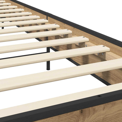 vidaXL Bed Frame Artisian Oak 80 x 200 cm Engineered Wood