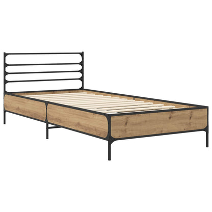 vidaXL Bed Frame Artisian Oak 80 x 200 cm Engineered Wood
