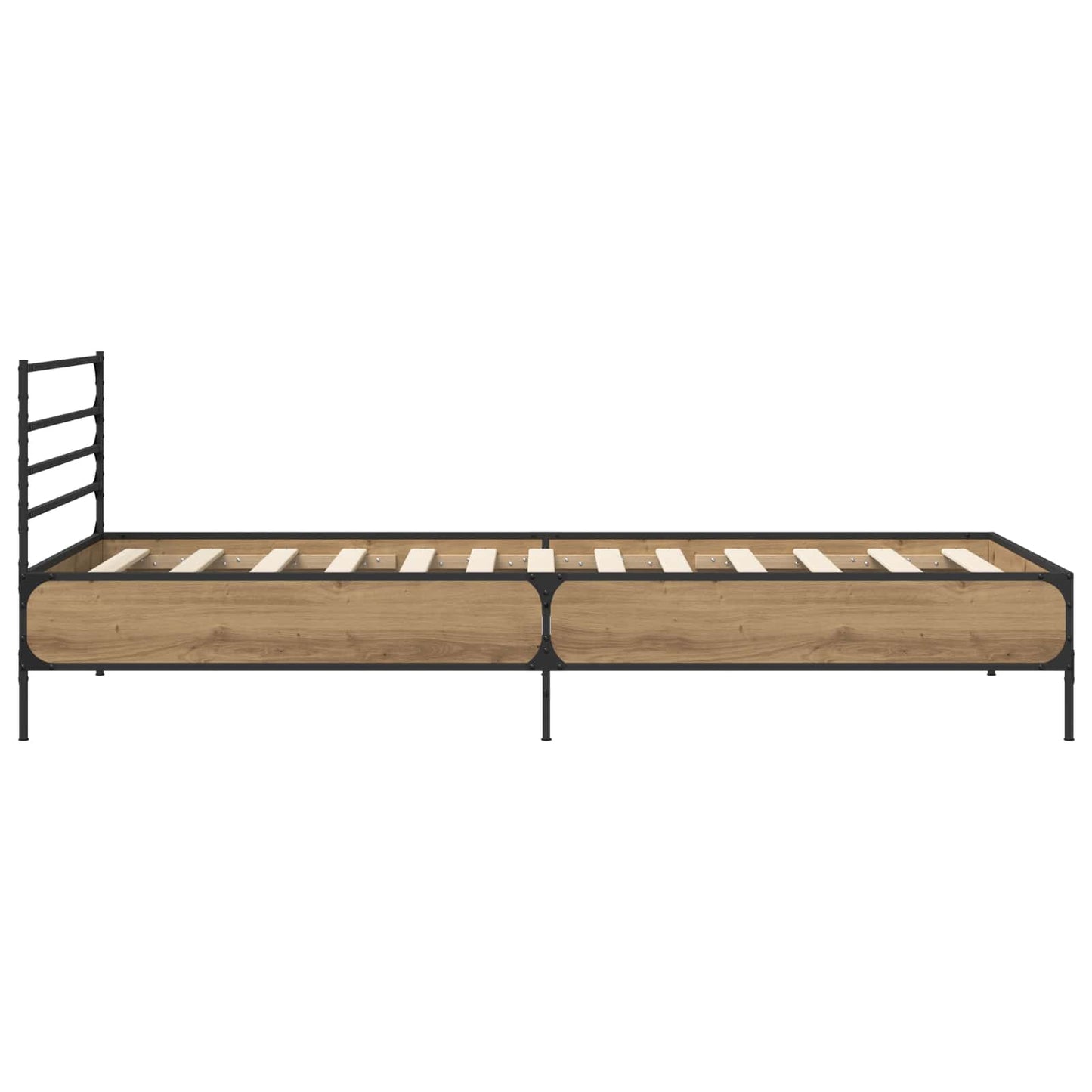 vidaXL Bed Frame Artisian Oak 80 x 200 cm Engineered Wood