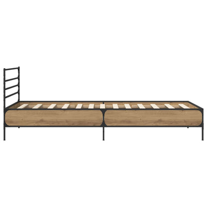vidaXL Bed Frame Artisian Oak 80 x 200 cm Engineered Wood