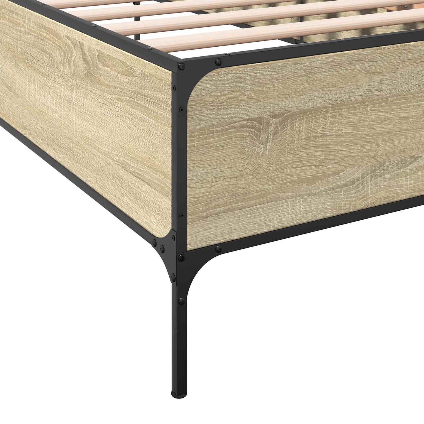 vidaXL Bed Frame Sonoma Oak 80 x 200 cm Engineered Wood
