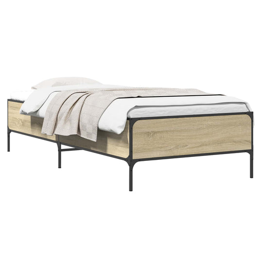vidaXL Bed Frame Sonoma Oak 80 x 200 cm Engineered Wood