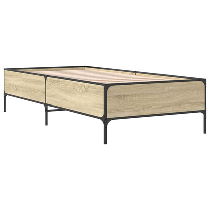 vidaXL Bed Frame Sonoma Oak 80 x 200 cm Engineered Wood
