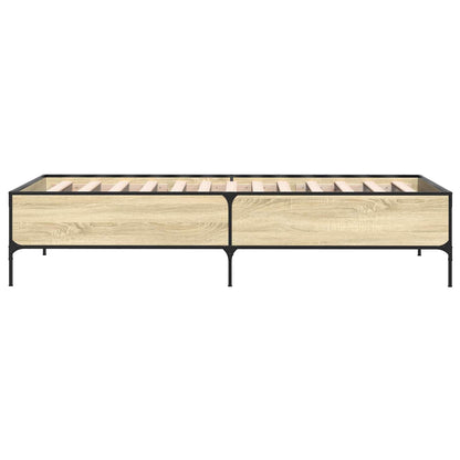 vidaXL Bed Frame Sonoma Oak 80 x 200 cm Engineered Wood