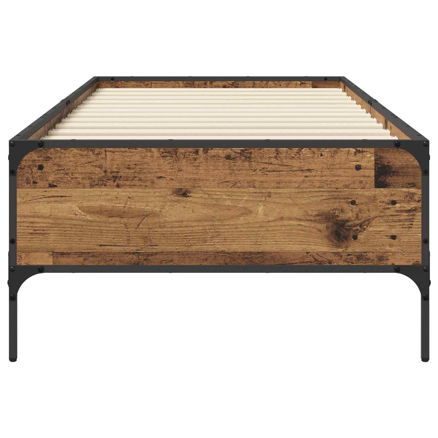 vidaXL Bed Frame Old Wood 80 x 200 cm Engineered Wood