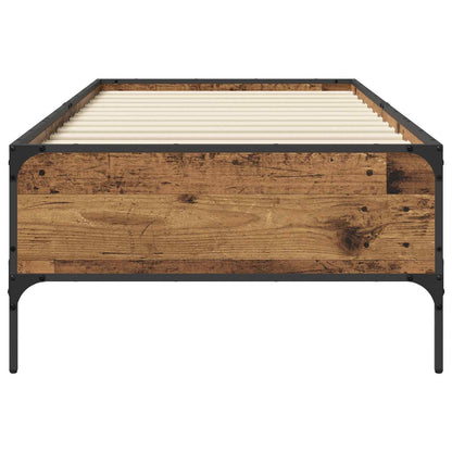 vidaXL Bed Frame Old Wood 80 x 200 cm Engineered Wood