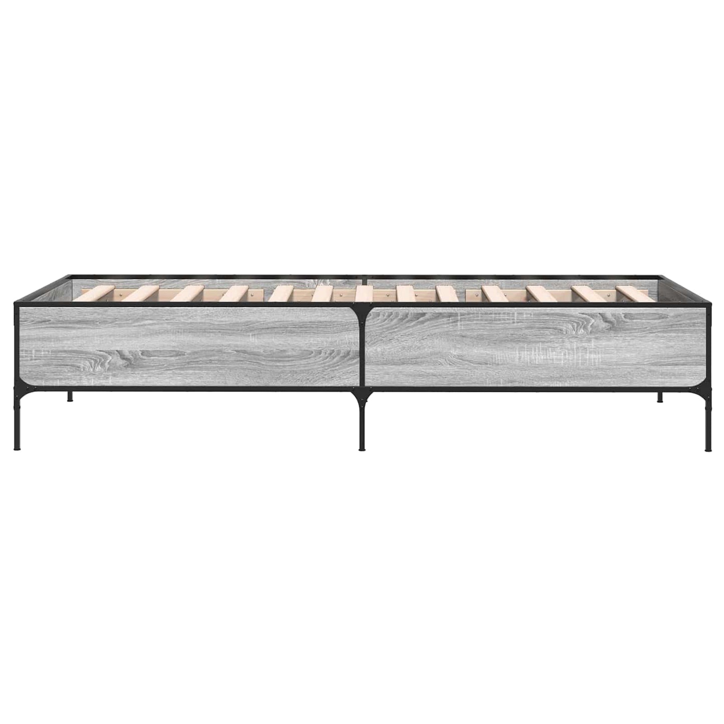 vidaXL Bed Frame Grey Sonoma 80 x 200 cm Engineered Wood