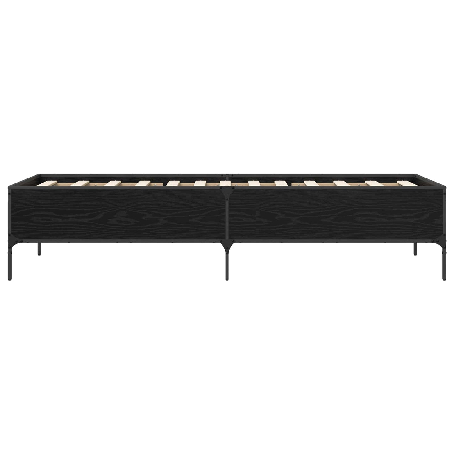vidaXL Bed Frame Black Oak 80 x 200 cm Engineered Wood