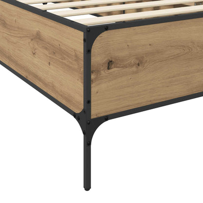 vidaXL Bed Frame Artisian Oak 80 x 200 cm Engineered Wood