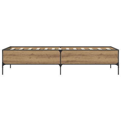 vidaXL Bed Frame Artisian Oak 80 x 200 cm Engineered Wood