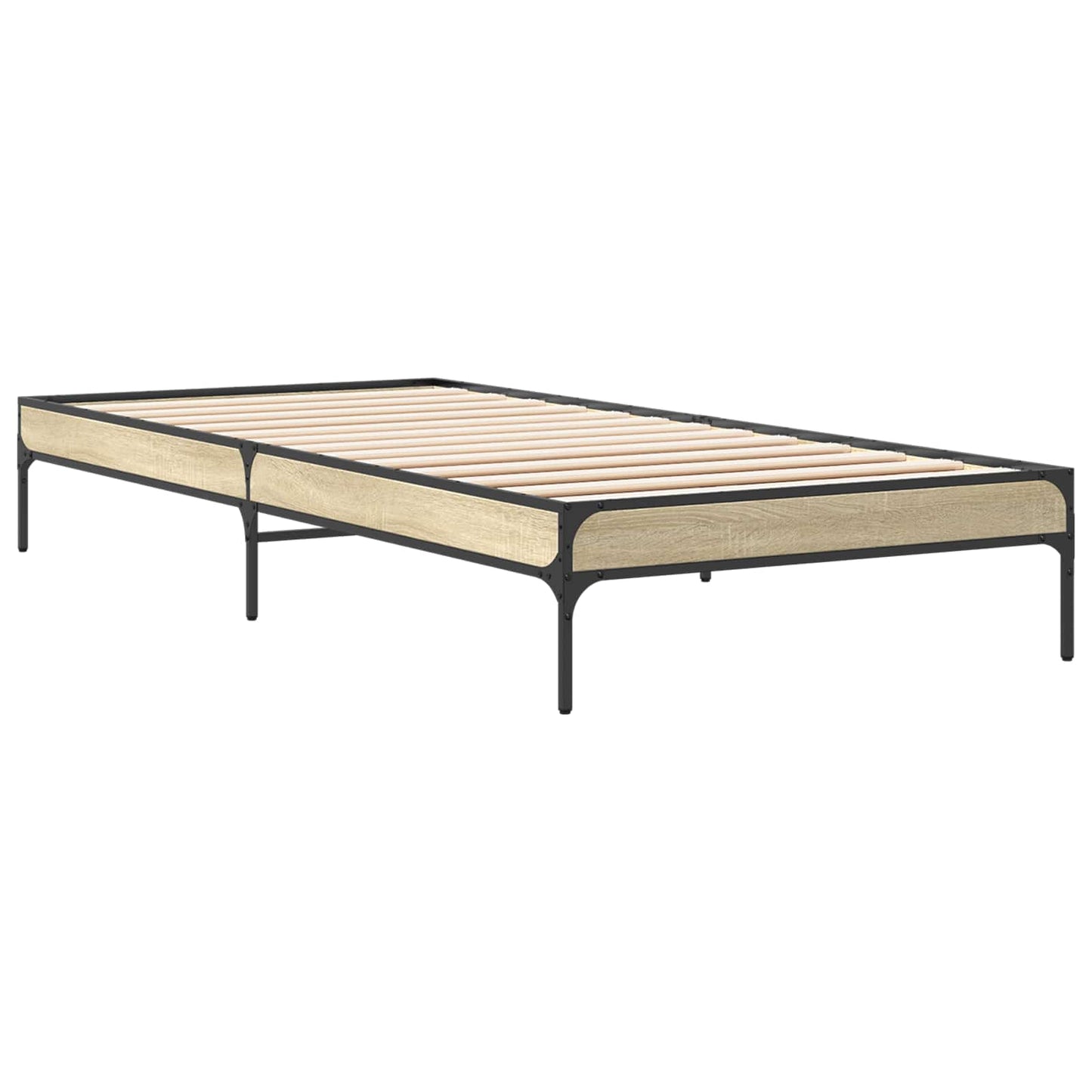 vidaXL Bed Frame Sonoma Oak 80 x 200 cm Engineered Wood