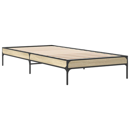 vidaXL Bed Frame Sonoma Oak 80 x 200 cm Engineered Wood
