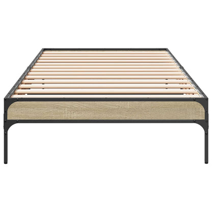 vidaXL Bed Frame Sonoma Oak 80 x 200 cm Engineered Wood