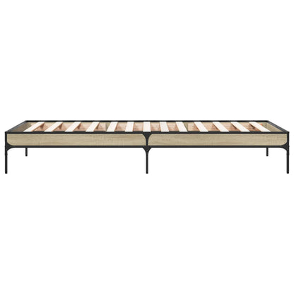 vidaXL Bed Frame Sonoma Oak 80 x 200 cm Engineered Wood