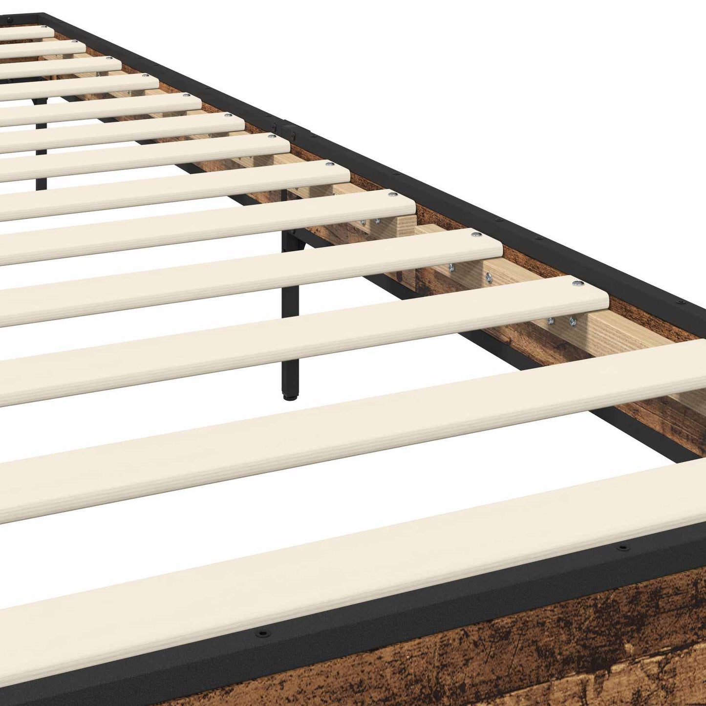 vidaXL Bed Frame Old Wood 80 x 200 cm Engineered Wood