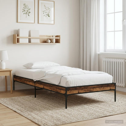 vidaXL Bed Frame Old Wood 80 x 200 cm Engineered Wood