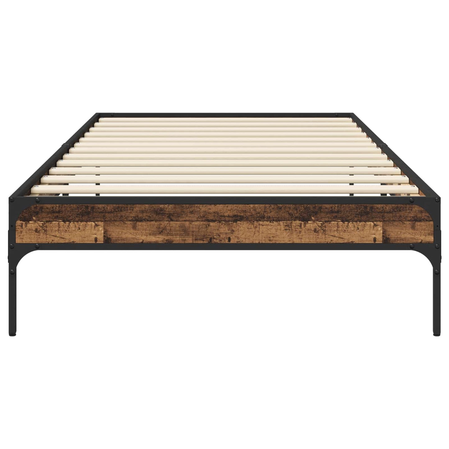 vidaXL Bed Frame Old Wood 80 x 200 cm Engineered Wood