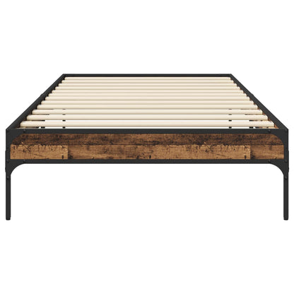 vidaXL Bed Frame Old Wood 80 x 200 cm Engineered Wood