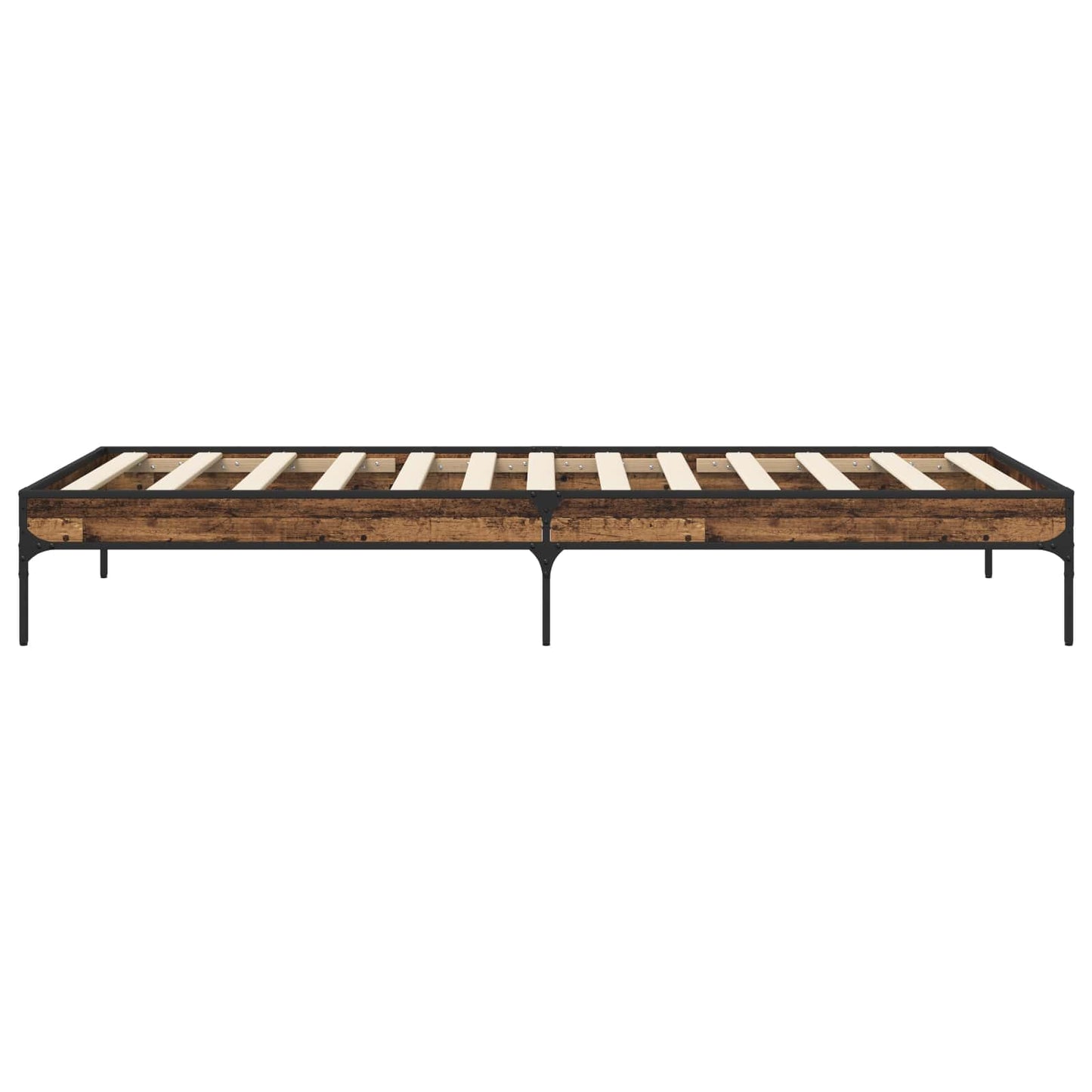 vidaXL Bed Frame Old Wood 80 x 200 cm Engineered Wood