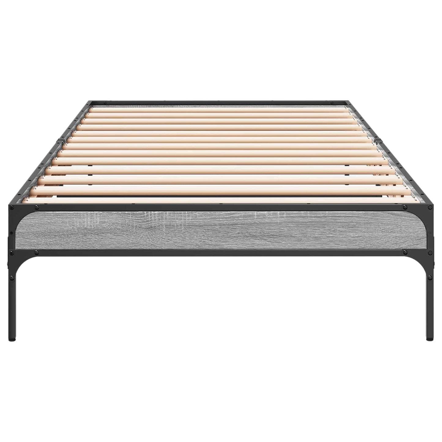 vidaXL Bed Frame Grey Sonoma 80 x 200 cm Engineered Wood