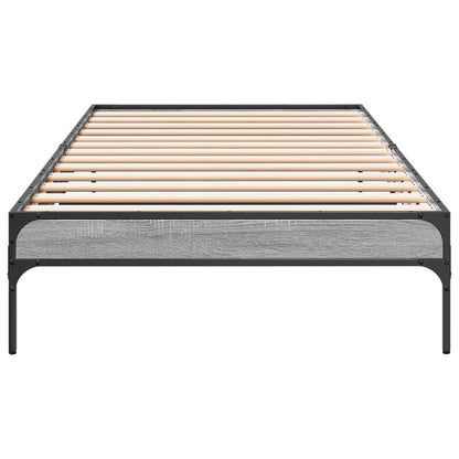 vidaXL Bed Frame Grey Sonoma 80 x 200 cm Engineered Wood