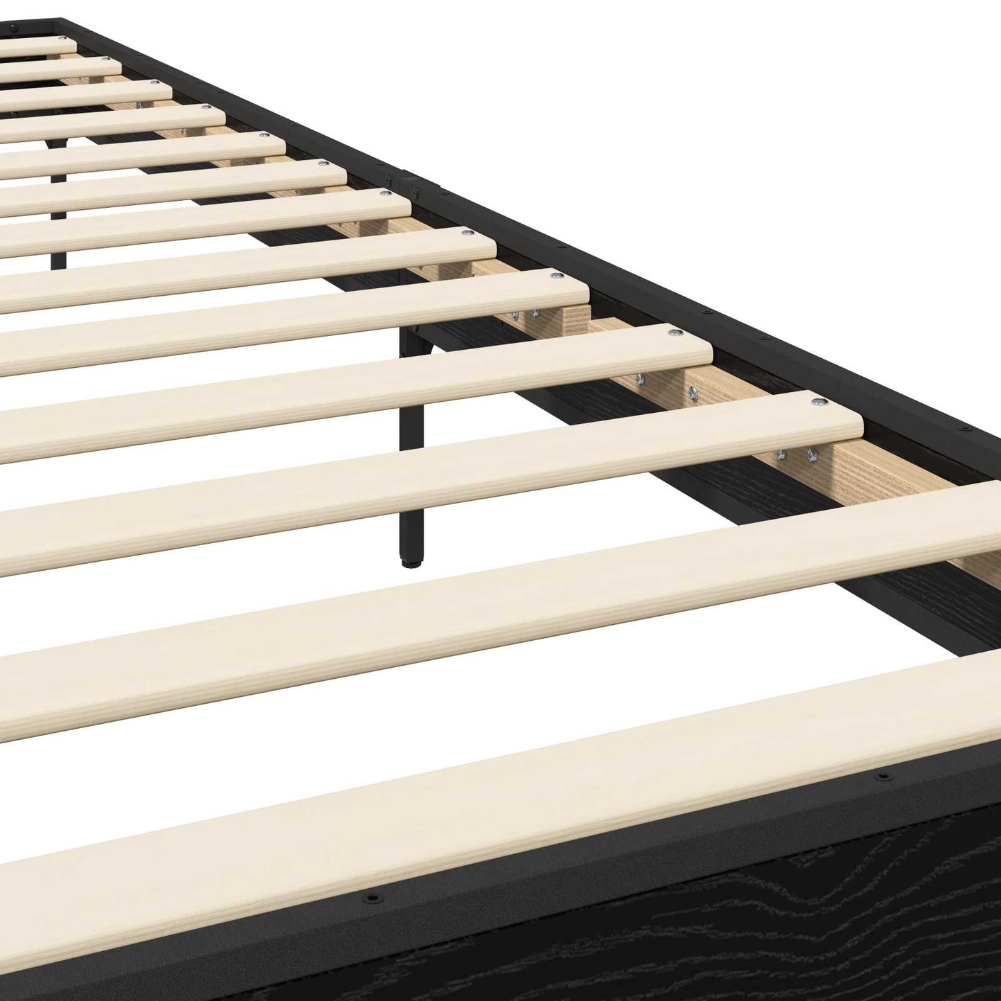 vidaXL Bed Frame Black Oak 80 x 200 cm Engineered Wood