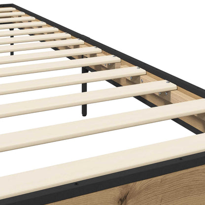 vidaXL Bed Frame Artisian Oak 80 x 200 cm Engineered Wood