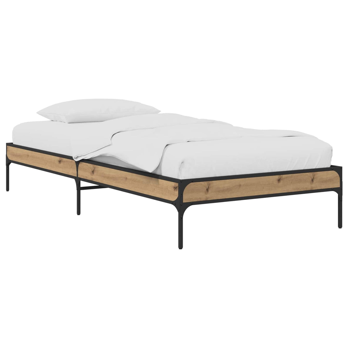 vidaXL Bed Frame Artisian Oak 80 x 200 cm Engineered Wood